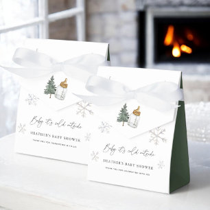 Caja Para Regalos Baby It's Cold Outside Mountain Winter Baby Shower