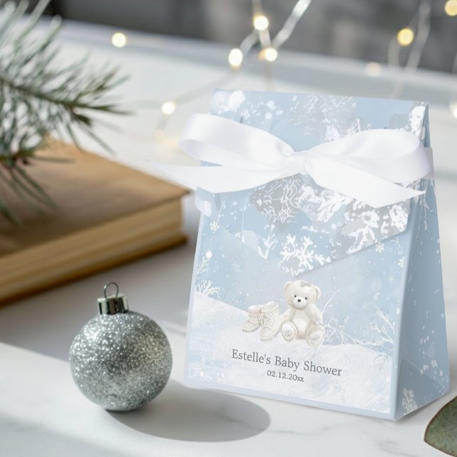 Caja Para Regalos Baby, It's Cold Outside Teddy Bear Winter Gift (Subido por el creador)