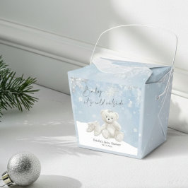 Caja Para Regalos Baby, It's Cold Outside Teddy Bear Wonderland