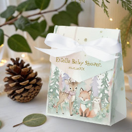 Caja Para Regalos Baby It's Cold Outside Winter Woodland Baby Shower