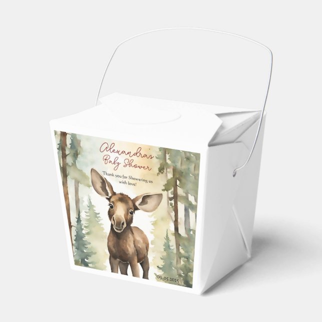 Caja Para Regalos Baby Moose Baby Shower Sexo neutral (Front Side)