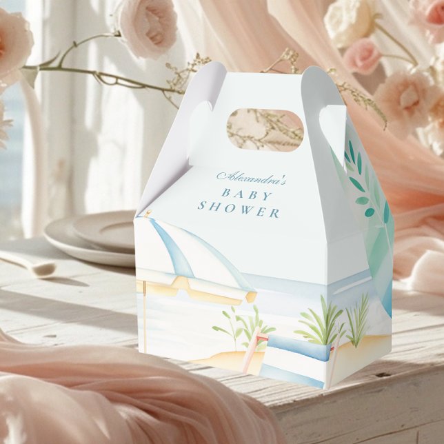 Caja Para Regalos Baby on Board Beach Surf Baby Shower (Subido por el creador)