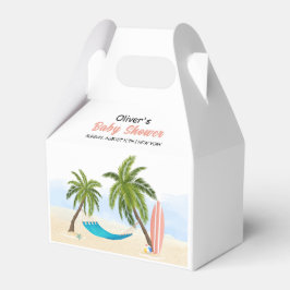 Caja Para Regalos Baby On Board Beach Surfing Baby Shower