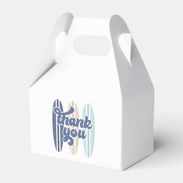 Caja Para Regalos Baby on Board Surfboard Baby Shower Gracias (Front Side)