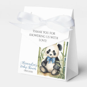Caja Para Regalos Baby Panda Bear Boy Baby Shower
