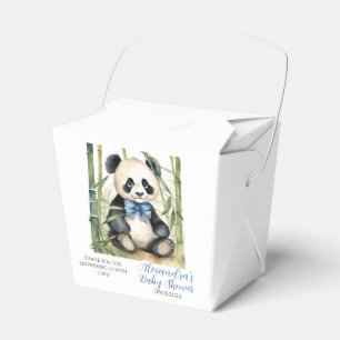 Caja Para Regalos Baby Panda Bear Boy Baby Shower