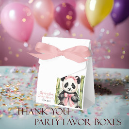 Caja Para Regalos Baby Panda Bear Chicas Baby Shower