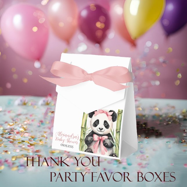 Caja Para Regalos Baby Panda Bear Chicas Baby Shower (Subido por el creador)