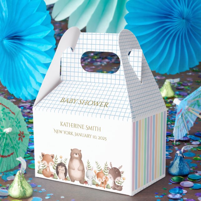 CAJA PARA REGALOS BABY SHOWER (Fiesta)