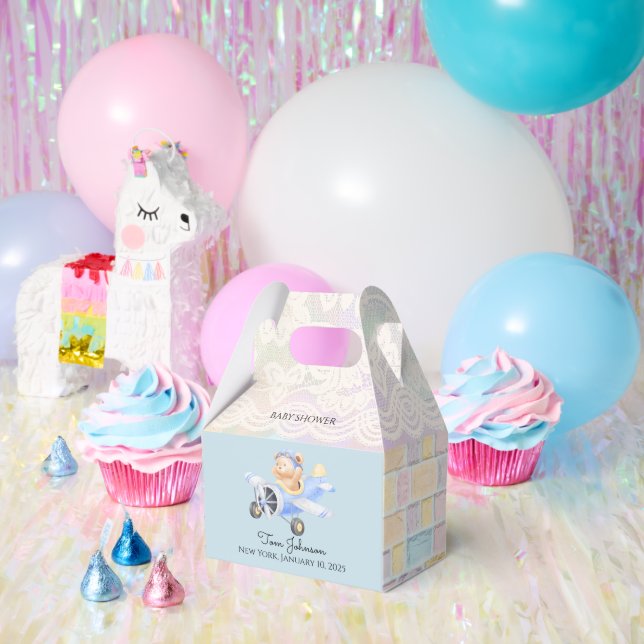 CAJA PARA REGALOS BABY SHOWER (Fiesta)