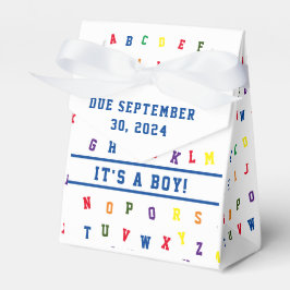 CAJA PARA REGALOS BABY SHOWER ABC