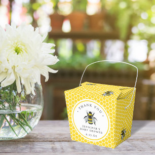 Caja Para Regalos Baby Shower Amarillo dulce Vintage Mama-To-Bee