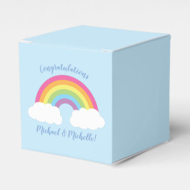 Caja Para Regalos Baby Shower arcoiris