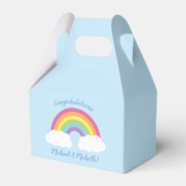 Caja Para Regalos Baby Shower arcoiris