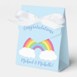 Caja Para Regalos Baby Shower arcoiris