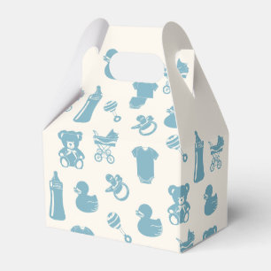 Caja Para Regalos Baby Shower azul