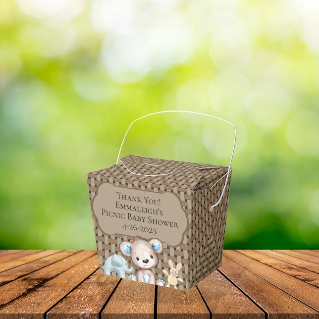 Caja Para Regalos Baby Shower Basket de Brown Picnic Friends Gracias (Subido por el creador)