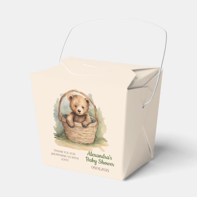 Caja Para Regalos Baby Shower Bear (Front Side)