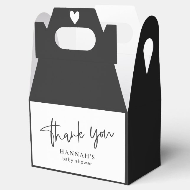 Caja Para Regalos Baby Shower Black Gothic and Moody Halloween (Abierto)