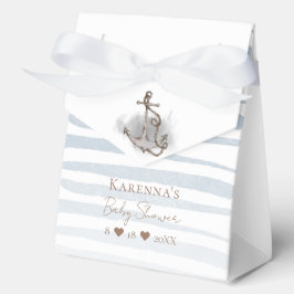 Caja Para Regalos Baby Shower blanco de aventura náutica