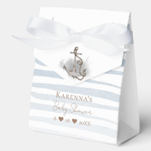 Caja Para Regalos Baby Shower blanco de aventura náutica