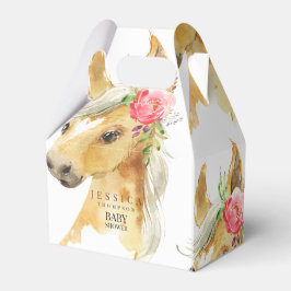 Caja Para Regalos Baby Shower blanco rosado