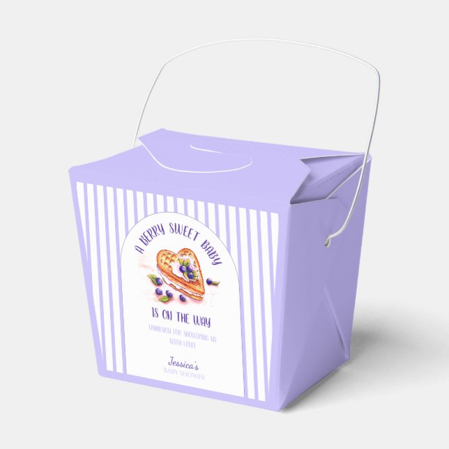 Caja Para Regalos Baby Shower Blue Berry Sweet Fall (Front Side)