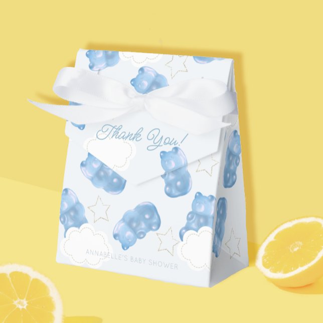Caja Para Regalos Baby Shower Blue Gummy Bear Boy (Subido por el creador)