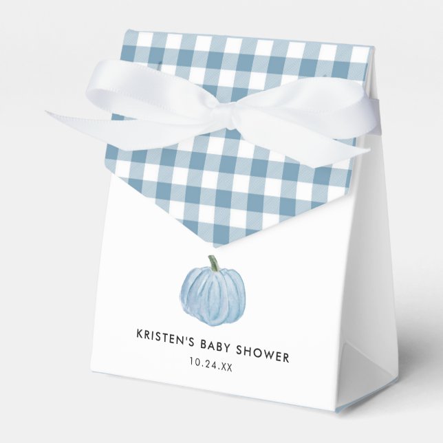 Caja Para Regalos Baby Shower Blue Pumpkin Boy (Front Side)
