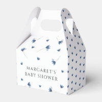 Baby Shower Blue Wildflowers
