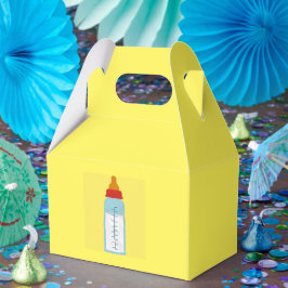 Caja Para Regalos Baby Shower Bottle Favor Box Yellow