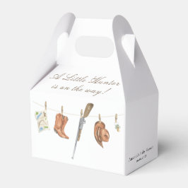 Caja Para Regalos Baby Shower Cazador Acuarela