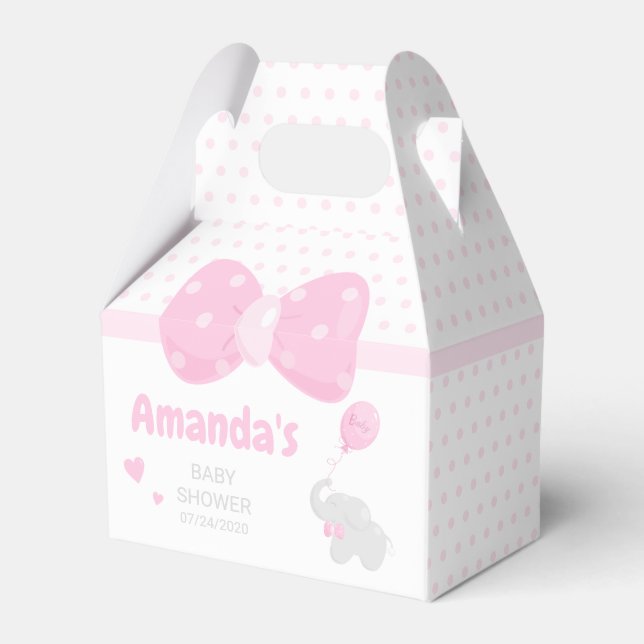Caja Para Regalos Baby Shower Chica Cute (Front Side)