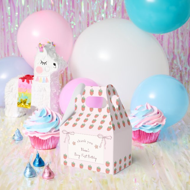Caja Para Regalos Baby Shower Chica de Berry Sweet (Fiesta)