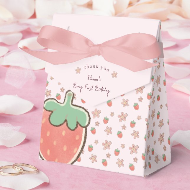 Caja Para Regalos Baby Shower Chica de Berry Sweet (Boda)