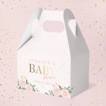 Baby Shower Chica de oro floral rosa