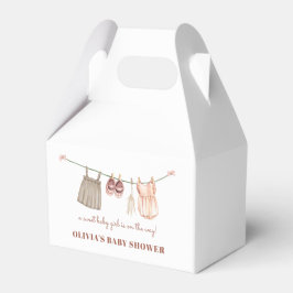 Caja Para Regalos Baby Shower, Chica de Sweet Boho Clothesline
