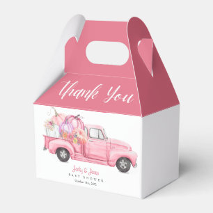 Caja Para Regalos Baby Shower Chica rosa de calabaza pequeña dulce