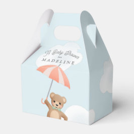 Caja Para Regalos Baby Shower Classic Teddy Bear Pastel