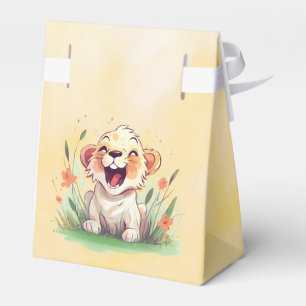 Caja Para Regalos Baby Shower con temas de León