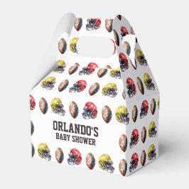 Caja Para Regalos Baby Shower con temática de fútbol