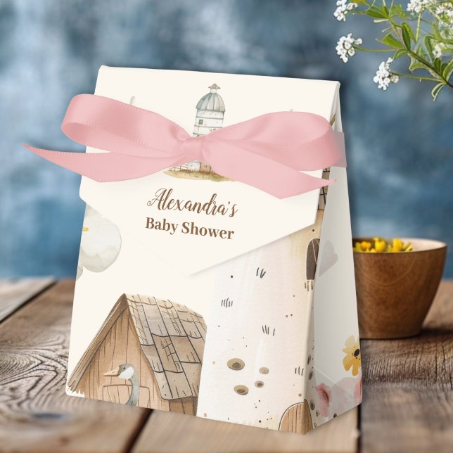 Caja Para Regalos Baby Shower de animales de granja (Subido por el creador)