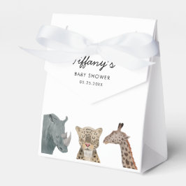 Caja Para Regalos Baby Shower de animales salvajes caprichosos