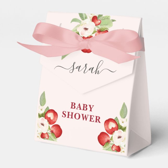 Caja Para Regalos Baby Shower de Apple of Our Eye (Front Side)