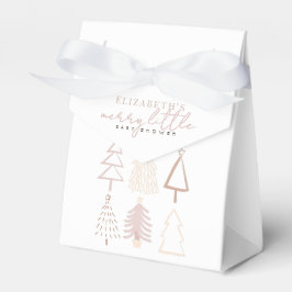 Caja Para Regalos Baby Shower de árboles de navidad rosados de Boho