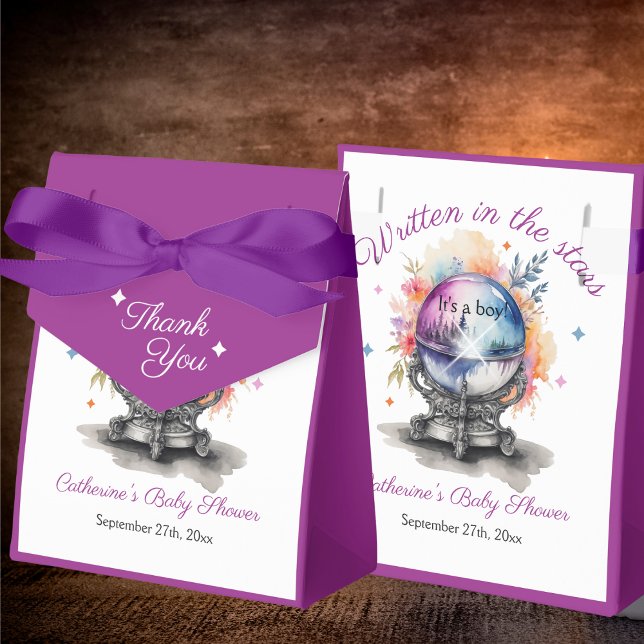 Caja Para Regalos Baby Shower de astrología de crystal Ball (Subido por el creador)