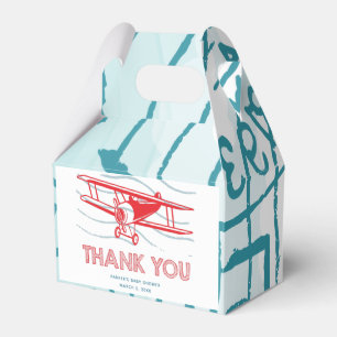 Caja Para Regalos Baby Shower de avión gracias