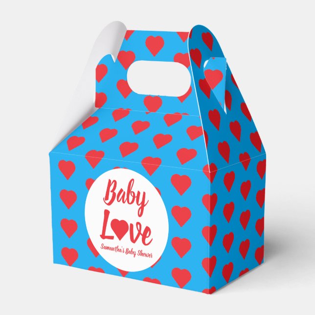 Caja Para Regalos Baby Shower de Baby Love Heart (Front Side)