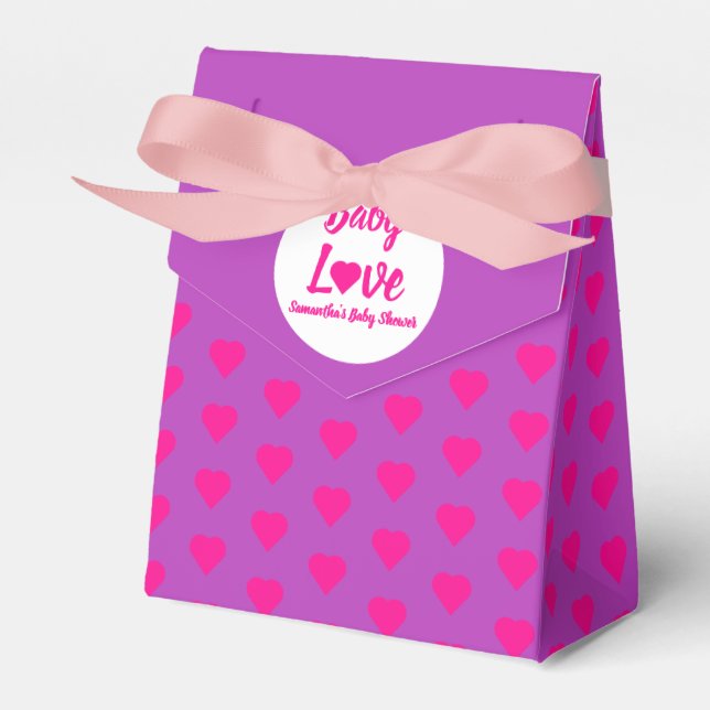 Caja Para Regalos Baby Shower de Baby Love Heart (Front Side)