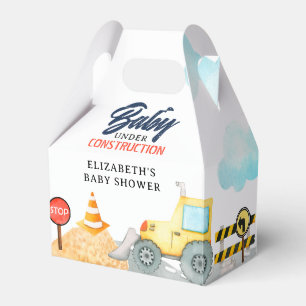 Caja Para Regalos Baby Shower de bebé en construcción